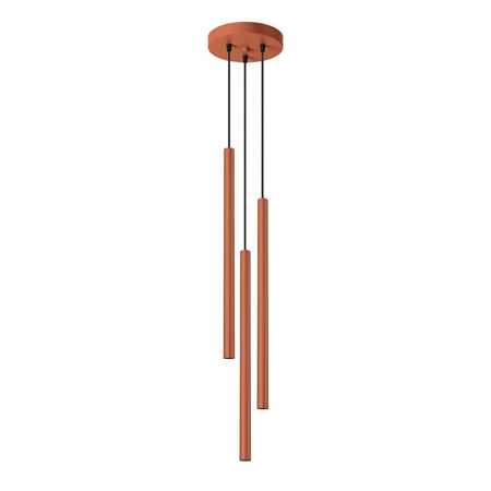 Lampa wisząca PASTELO 3P ochra czerwona (SL.1527) - Sollux Lighting