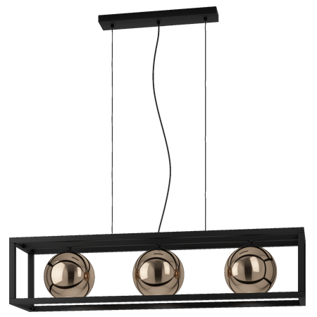 Lampa wisząca CORDOBA czarna (390091) - EGLO