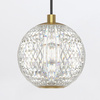 Mała lampa wisząca LED Marni - Naturalny mosiądz (QN-MARNI-1P-NBR) - Quintiesse