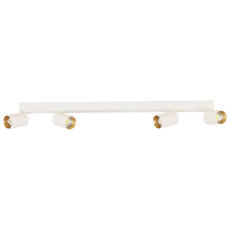 Lampa sufitowa z pilotem Perugia 4xGU10 + 1xLED biała  (LP-0703/4C WH) - Light Prestige
