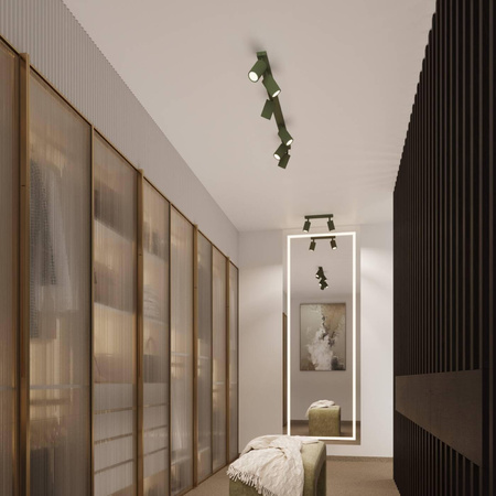 Plafon KARBON 2 zielony oliwkowy (SL.1618) - Sollux Lighting