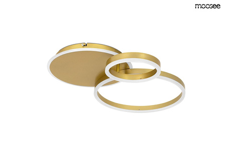 Plafon z pilotem i timerem RINGS 3    złota (MSE1501100506) - Moosee
