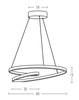 PENDANT LIGHT LED 52W WHITE (180055 Zambelis) - Zambelis