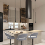 LED PENDANT LIGHT 7W ALUMINUM  3000K BLACK (20142 Zambelis) - Zambelis