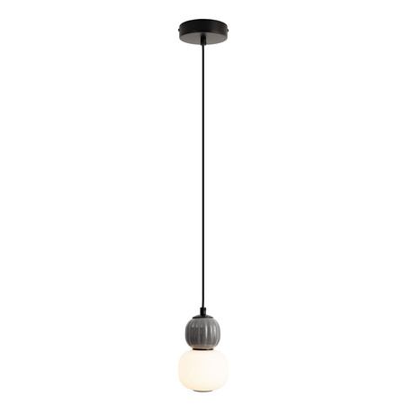 MAXLIGHT P0626 LAMPA WISZACA MODERN 5W, OPAL + DARK GREY