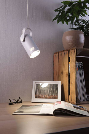 Neordic Lavea  lampa wisząca max. 1x15W E27 biały 230V metal (PL79767) - PAULMANN