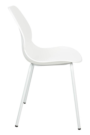 Krzesło ARIA białe - polipropylen, metal (KH010100936) - King Home