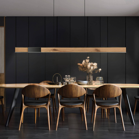 Lampa z płynną regulacją wysokości i szerokości PURE-MOTO-RISE NATURALNE DREWNO (2545-79) - Paul Neuhaus