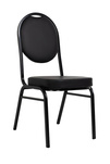 Krzesło bankietowe / konferencyjne HEBE   czarne (KH1501100312) - King Home