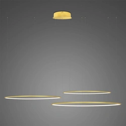 Lampa wisząca Ledowe Okręgi No.3 80cm 4k złota Dali (LA075/CO3_80_in_4k_gold_Dali) - ALTAVOLA DESIGN