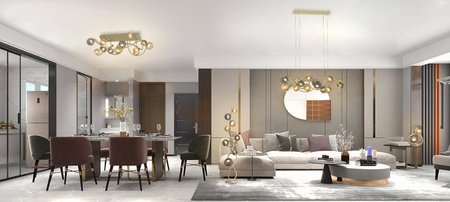 METZ - Lampa wisząca 8-pł. (7015-804) - Aviano Lighting