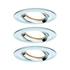Zestaw Oprawa wbudowana Nova Plus Coin IP65 ściemniana ruchoma LED 3x6,8W 633lm 2700K Chrom/Aluminium (PL93684) - PAULMANN