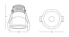 DOWNLIGHT SPOT LED 15W WHITE -BLACK (S094 Zambelis) - Zambelis