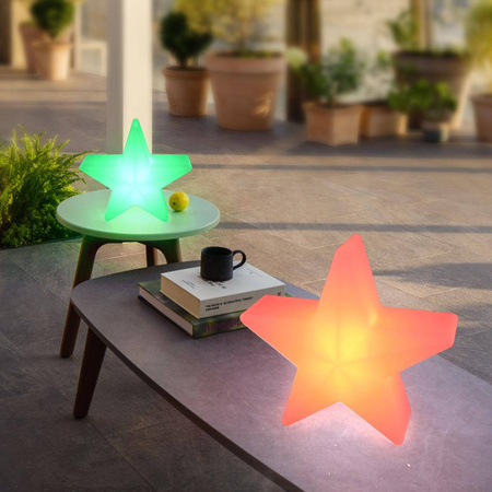 Lampa dekoracyjna gwiazda zmieniająca barwę STAR LED RGBW 16 kolorów 30 cm (ES-CR041) - Step into Design