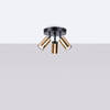 Plafon WINX 3P czarny/złoty (SL.1385) - Sollux Lighting