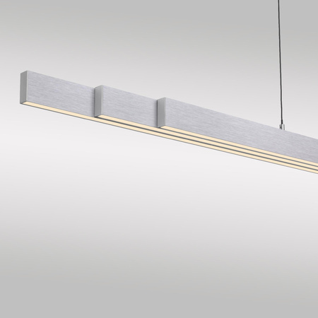 Rozsuwana i regulowana lampa wisząca ADRIANA COMFORT LIFT SREBRNY (2598-95) - Paul Neuhaus