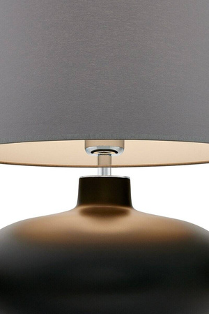 Lampa stołowa SAWA abażur szary (40590108) KASPA