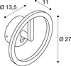 Kinkiet zewnętrzny z czujnikiem Q-RING IP54 czarny (1007916) - SLV