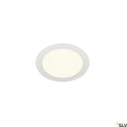 SENSER 18 DL, wewnętrzna oprawa sufitowa wpuszczana LED, okrągła, biała, 4000 K (1004695) - SLV