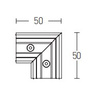 CEILING CORNER CONNECTOR VERTICAL WHITE (2082W-C1 Zambelis) - Zambelis