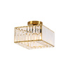 Kwadratowy plafon Vetro złoty 1xE27 (LP-2910/1C GD square) - Light Prestige