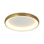 CEILING LIGHT 60W 3000K ALUMINUM & ACRYLIC DIMMABLE ANTIQUE GOLD BRASS (2058 Zambelis) - Zambelis