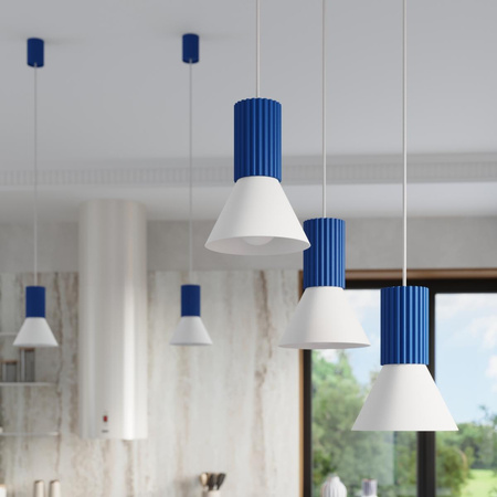Lampa wisząca ESTRIA 3P biała/ultramaryna (SL.1875) - Sollux Lighting