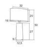 Lampa stołowa 1 pł.  PRATO ARGON 3842