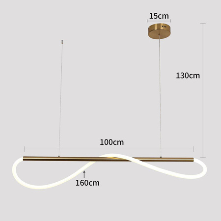 Lampa wisząca Meleca S (LP-2345/1P S BK) - Light Prestige