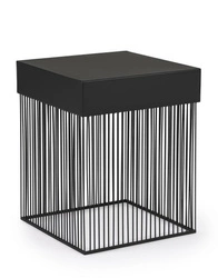 BIZZOTTO stolik kawowy YASLINE 40x40      czarny (0747369) - Bizzotto