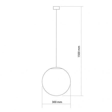 RETRO lampa wisząca ze szklanym kloszem biała W-1 (66485) - Ramko