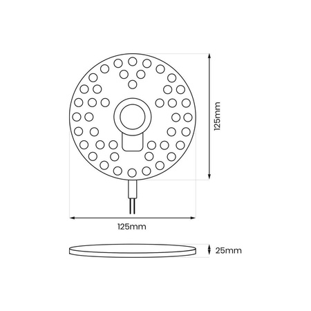 Moduł Led FIX 12W 3000K Fi125 (EKM0460) - Eko-Light