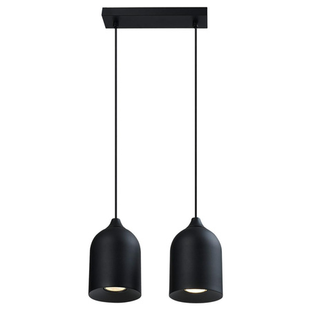 Metalowa lampa wisząca Nilo czarna 2xGU10 (LP-0110/2L BK) - Light Prestige