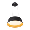 Lampa wisząca z efektownym kloszem FRILL LED czarna 45 cm (ST-DL6487-BK) - Step into Design