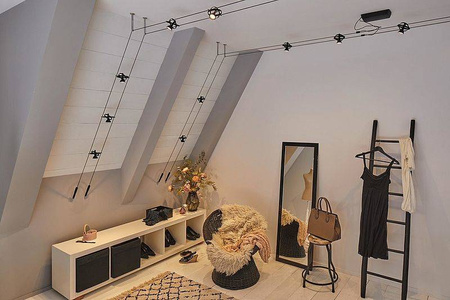 System linkowy DC zest Cardan max.8x7W GU5,3 Cz-mt /Chrom 230V/12V DC 60VA metal (PL94494) - Paulmann