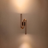 Designerski kinkiet MYK LED miedziany 42 cm (DB4062) - Step into Design