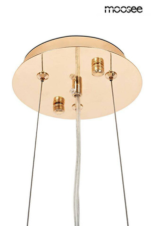 Ekskluzywna złota lampa wisząca RIVIERA 80 clear (5900168832954) - Moosee