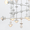 Żyrandol Cadence - 18 źródeł światła - Antyczna biel (QN-CADENCE18-WHT) - Quintiesse