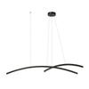 LED PENDANT LIGHT 45W 3000K  ALUMINUM &ACRYLIC BLACK (20130 Zambelis) - Zambelis