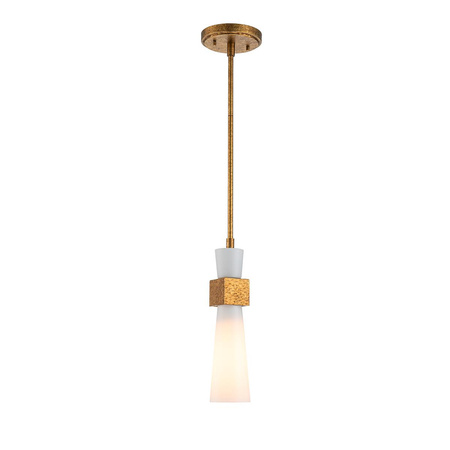Mała lampa wisząca nad wyspą kuchenną Kristy Przecierane złoto (KRISTY-MP-DG-OPAL) - Elstead Lighting