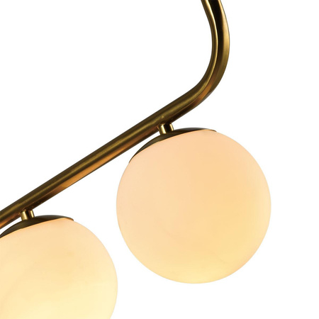 Lampa wisząca Alisa 3 złota/biała (LP-005/3L GD) - Light Prestige