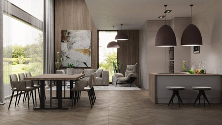 Lampa wisząca GANDRA duża czekoladowa (5040) - Shilo