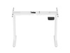 Regulowany stelaż do biurka z dwoma silnikami i ładowarką USB Control Pro Biały (LV0665) - LVN SYSTEM