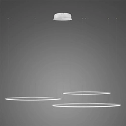 Lampa wisząca Ledowe Okręgi No.3 80cm 3k srebrna Dali (LA075/CO3_80_in_3k_silver_Dali) - ALTAVOLA DESIGN