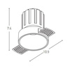 TRIMLESS SPOT LED 6W GOLD (S095-G Zambelis) - Zambelis