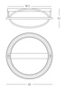 CEILING LIGHT 56W 3000K ALUMINIUM COLD ΜΑΤΤ (22018 Zambelis) - Zambelis