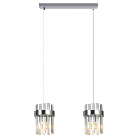 Lampa wisząca Vetro chrom 2xE14 (LP-2910/2L CH) - Light Prestige