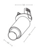 RECESSED SPOT LIGHT LED 11W 3000K BLACK WHITE (1928 Zambelis) - Zambelis