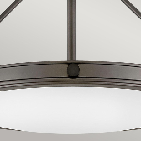 Średni półplafon Collier - 4 źródła światła - Zgaszona czerń (HK-COLLIER-SF-M-BX) - Elstead Lighting