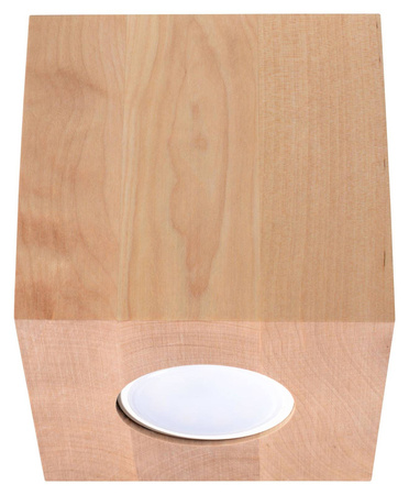 Plafon QUAD naturalne drewno (SL.0493) - Sollux